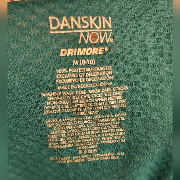 Teal Long Sleeve Women's Athletic Top - Picture 7 of 7